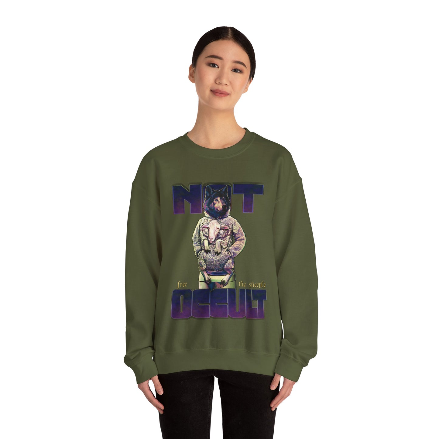 Wolf In Wool | Not Occult | Graphic Sweatshirt